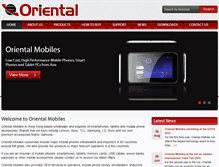 Tablet Screenshot of orientalmobiles.com